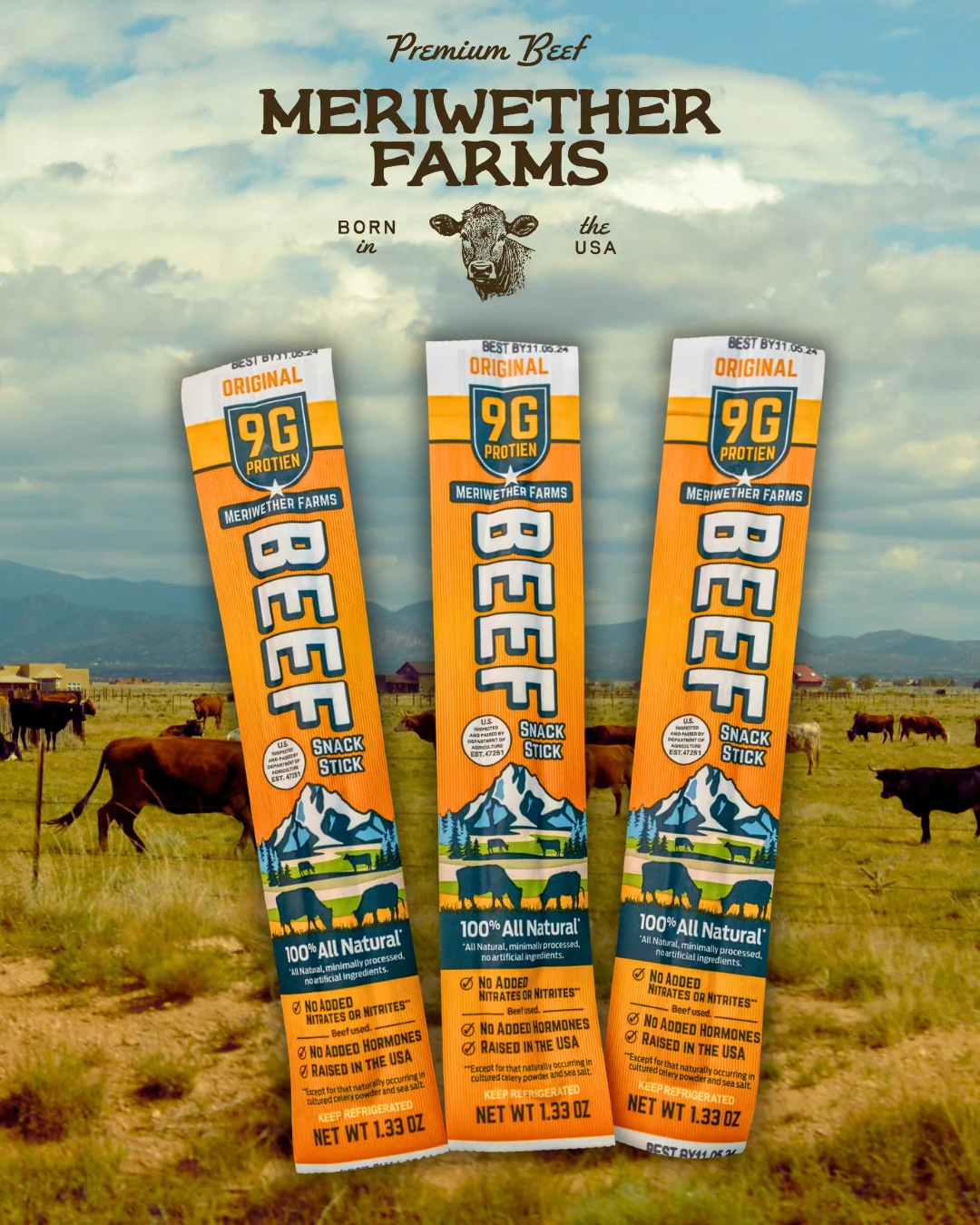 Premium Wyoming Beef Sticks